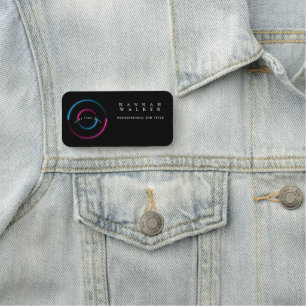 Porte-nom votre logo ici, couleur holographique