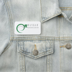 Porte-nom votre logo ici, couleur verte