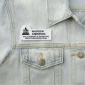 Porte-nom Votre site Web de Logo Marble Cool Modern Company (En situation)