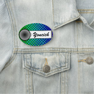 Porte-nom White Mesh Moire par Kenneth Yoncich