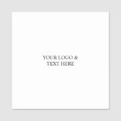 Porte-nom White Personalized – Your Logo & Text Here (Devant)