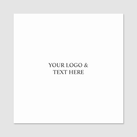 Porte-nom White Personalized – Your Logo & Text Here (Devant)