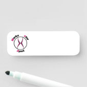 Porte-nom X marque le point (En situation)