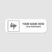 Porte-nom Your Logo and Name Personalized Employee (Devant)