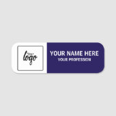 Porte-nom Your Logo and Name Personalized Employee (Devant)