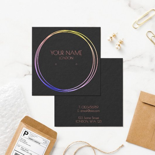 Porte-oreille à anneaux colorés