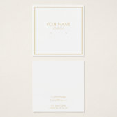 Porte-oreille à bordure or (Devant & derrière)