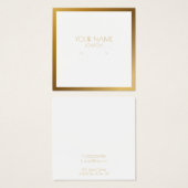 Porte-oreille à bordure or (Devant & derrière)