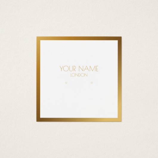 Porte-oreille à bordure or (Devant)