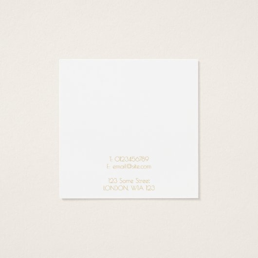 Porte-oreille à bordure or (Dos)