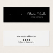 Porte-oreille à stylet noir (Devant & derrière)