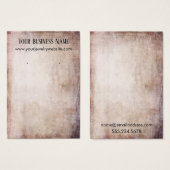 Porte-oreille Brown et pêche Cartes d'affichage (Devant & derrière)