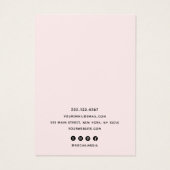 Porte-oreille de logo personnalisé rose (Dos)