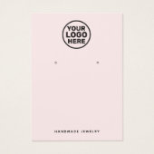 Porte-oreille de logo personnalisé rose (Devant)