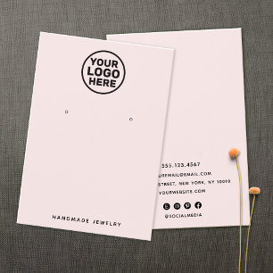 Porte-oreille de logo personnalisé rose