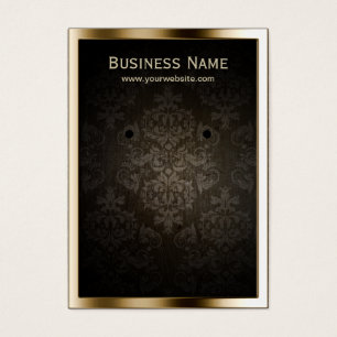 Porte-oreille de luxe Gold Bordure Damas