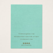 Porte-oreille en lin turquoise (Dos)