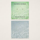 Porte-oreille en mosaïque, Écran de bijoux (Devant & derrière)