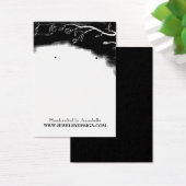 Porte-oreille Floral Blanc Noir Bijoux Personnalis (Bureau)