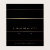 Porte-oreille Lined Or, Carte d'affichage Bijoux (Extérieur déplié)