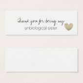 Porte-oreille/Merci - Soeur non biologique Fab (Devant & derrière)