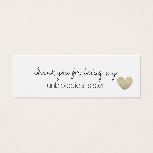 Porte-oreille/Merci - Soeur non biologique Fab (Devant)