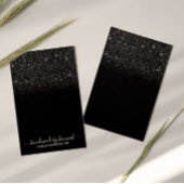 Porte-oreille moderne Parties scintillant noire