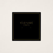 Porte-oreille noir bordure or (Devant)