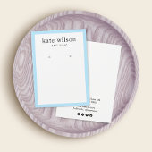 Porte-oreille Pastel Bordure Bleue