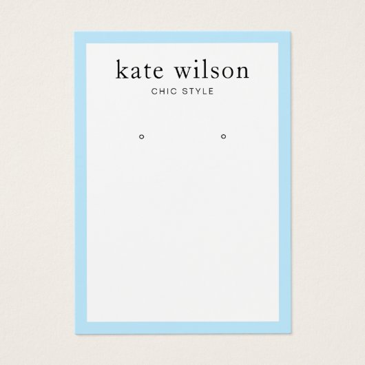 Porte-oreille Pastel Bordure Bleue (Devant)