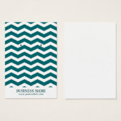 Porte-oreille Turquoise simple Chevron (Devant & derrière)