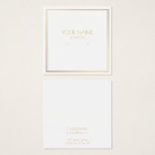 Porte-oreilles à bordure effet or (Devant & derrière)