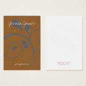 Porte-oreilles - Carte de visite Brown (Devant & derrière)