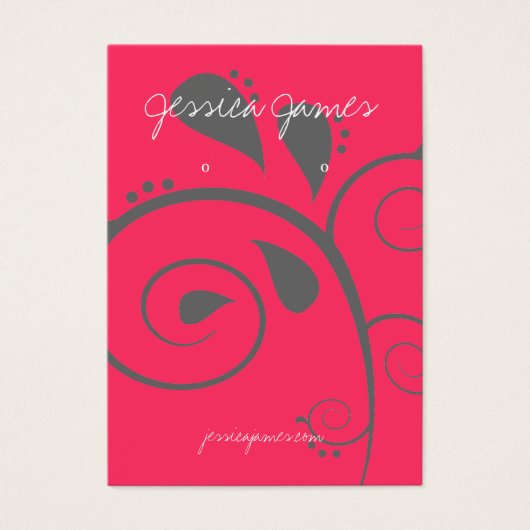 Porte-oreilles - Carte de visite rouge (Devant)