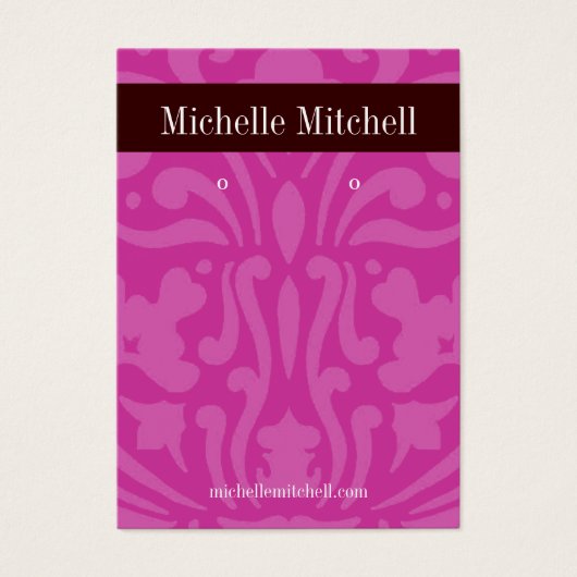 Porte-oreilles - Carte de visite violet (Devant)