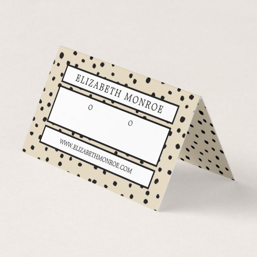 Porte-oreilles pointillé, Carte d'affichage pour b (Devant)