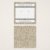 Porte-oreilles pointillé, Écran de bijoux (Devant & derrière)