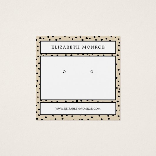 Porte-oreilles pointillé, Écran de bijoux (Devant)