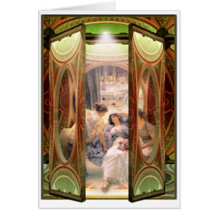 Porte ouverte sur les bains