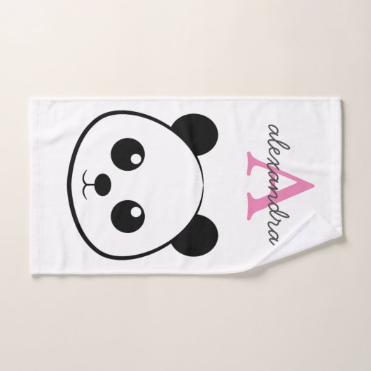 Porte-panda coutume Monogramme (Serviette à main)