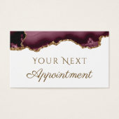 porte-parties scintillant en or bordeaux Carte de  (Devant)