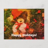 Porte Plongée sur la couronne de Noël Carte postal (Devant)