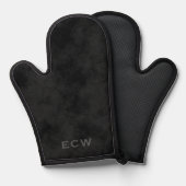 Porte-pots noirs martelés à l'étampe Faux (Recto/Verso)