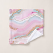 Porte rose clair Marbre Collection tendance (Gant de toilette)