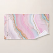Porte rose clair Marbre Collection tendance (Serviette à main)