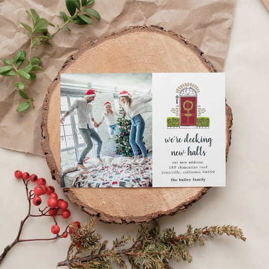 Porte rouge | Faire-part de déménagement photo vac