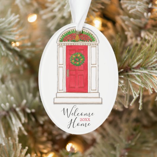 Porte rouge Nouvelle maison (Arbre)