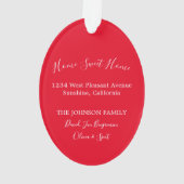 Porte rouge Nouvelle maison (dos)