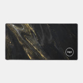 Porte-souris de bureau professionnel en marbre noi (Recto)