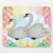 Porte-souris de cygne ! Tapis de souris (Devant)